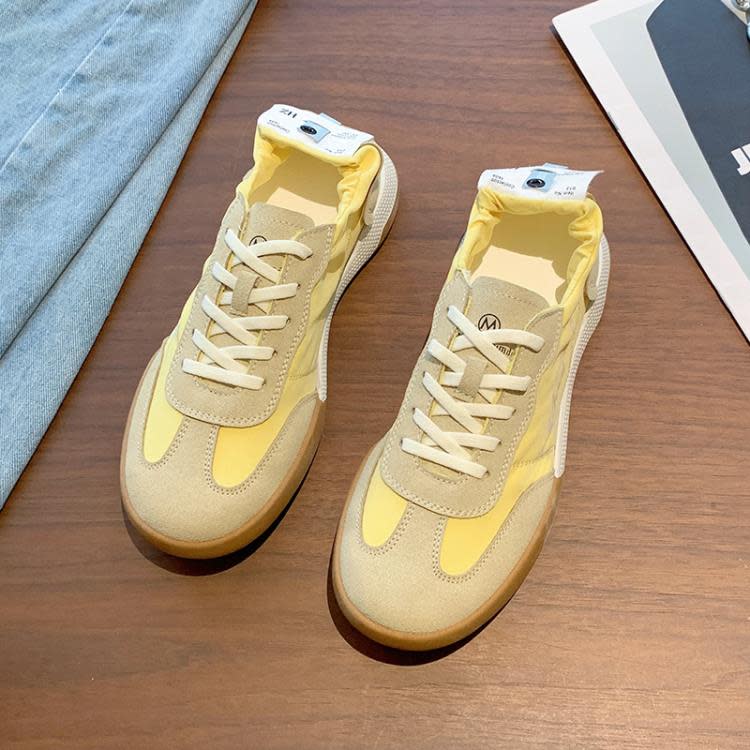 休閒鞋 夏季新款低幫女鞋2023帆布板鞋正韓潮流百搭女士運動阿甘薄款-細節圖8