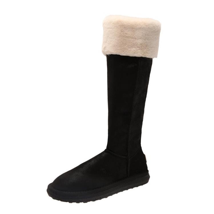 高筒雪地靴女2023冬季新品正韓長靴加絨加厚保暖絨口棉靴女-細節圖5