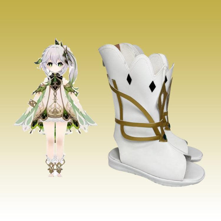 原神游戲cos鞋小吉祥草神cosplay女蘿莉納西妲鞋子漫展演出動漫鞋-細節圖2