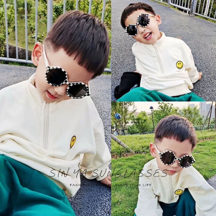 兒童太陽眼鏡 韓版幾何圖形太陽眼鏡 2-8歲適用 時尚休閒造型墨鏡 抗UV400 檢驗合格-細節圖5