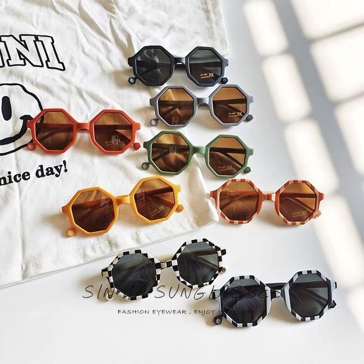 兒童太陽眼鏡 韓版幾何圖形太陽眼鏡 2-8歲適用 時尚休閒造型墨鏡 抗UV400 檢驗合格-細節圖7