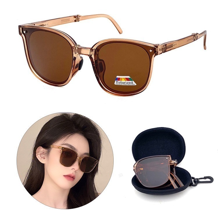 【7-ELEVEN門市團購】折疊墨鏡 韓國明星款偏光墨鏡 大框時尚墨鏡 黑灰色 男女適用 防眩光 抗UV400-規格圖11