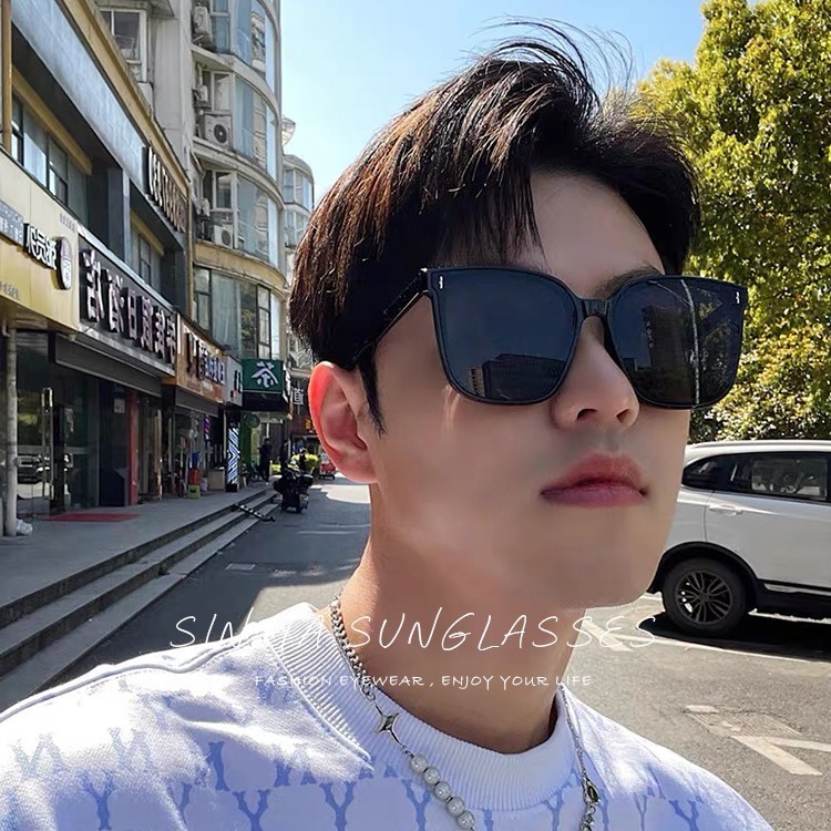 韓國明星款偏光太陽眼鏡 大框TR時尚墨鏡 男女適用 防眩光 抗UV400【1111】-細節圖4