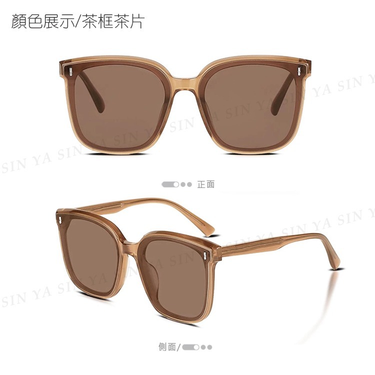 韓國明星款偏光太陽眼鏡 大框TR時尚墨鏡 男女適用 防眩光 抗UV400【1111】-規格圖11