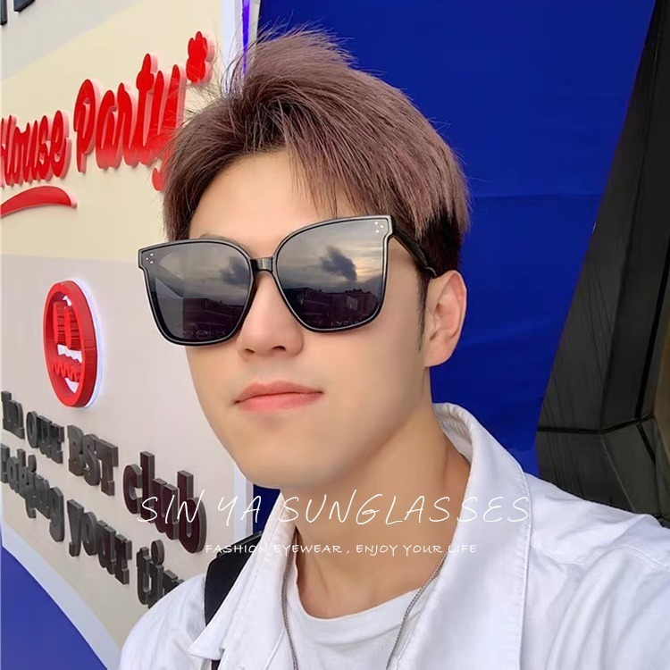 韓國明星款偏光太陽眼鏡 大框TR時尚墨鏡 男女適用 防眩光 抗UV400【1114】-細節圖3