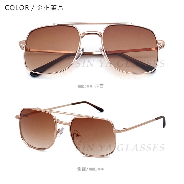 兒童飛行員太陽眼鏡 2-8歲 復古方框飛行員墨鏡 輕量金屬鏡框 造型墨鏡 抗UV400 檢驗合格-細節圖3