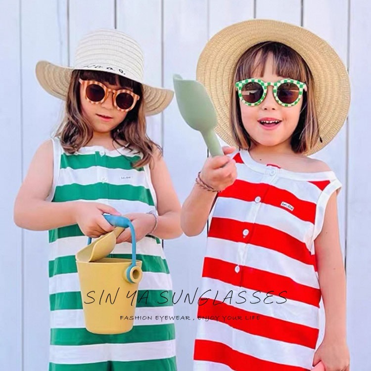 兒童復古圓框墨鏡 2-8歲 ins幾何圖形太陽眼鏡 造型墨鏡 抗UV400 檢驗合格-細節圖6