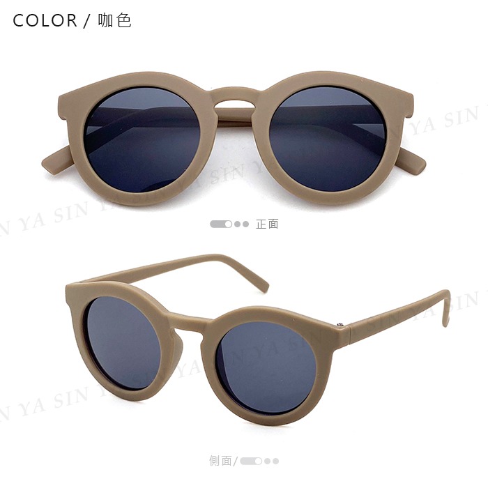 兒童復古圓框墨鏡 2-8歲 ins幾何圖形太陽眼鏡 造型墨鏡 抗UV400 檢驗合格-規格圖9