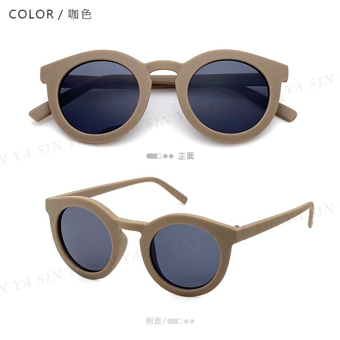 兒童復古圓框墨鏡 2-8歲 ins幾何圖形太陽眼鏡 造型墨鏡 抗UV400 檢驗合格-規格圖9