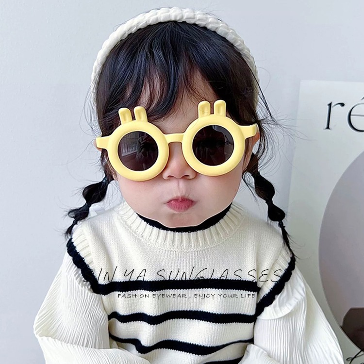兒童韓國ins墨鏡 兔子造型墨鏡 兒童墨鏡 1-6歲適用 可愛兔子 抗UV400 檢驗合格-細節圖2