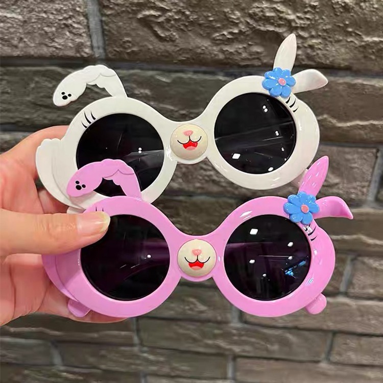 兒童太陽眼鏡 可愛兔子造型太陽眼鏡 1-8歲適用 時尚休閒造型墨鏡 抗UV400 檢驗合格-細節圖2