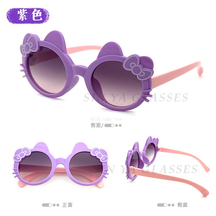 Hello kitty 造型兒童太陽 可愛卡通眼鏡 墨鏡 超卡哇伊 抗UV400 標準局檢驗合格-細節圖2
