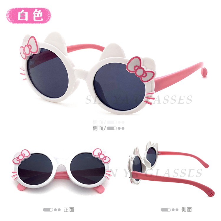 Hello kitty 造型兒童太陽 可愛卡通眼鏡 墨鏡 超卡哇伊 抗UV400 標準局檢驗合格-細節圖5