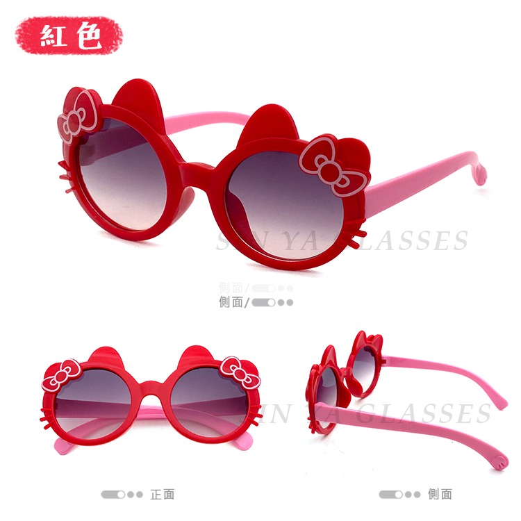 Hello kitty 造型兒童太陽 可愛卡通眼鏡 墨鏡 超卡哇伊 抗UV400 標準局檢驗合格-細節圖6