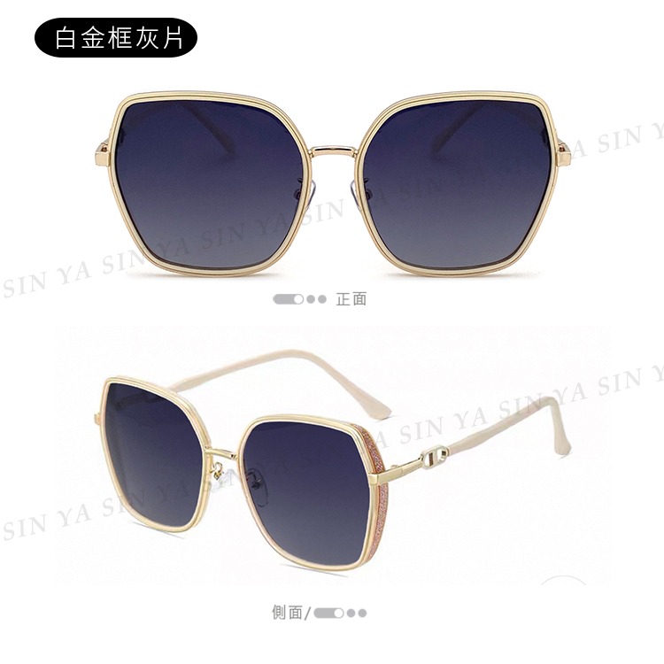 MIT時尚精品偏光墨鏡 Polarized 名媛款大框顯小臉 高質感 抗紫外線UV400 N829-規格圖11