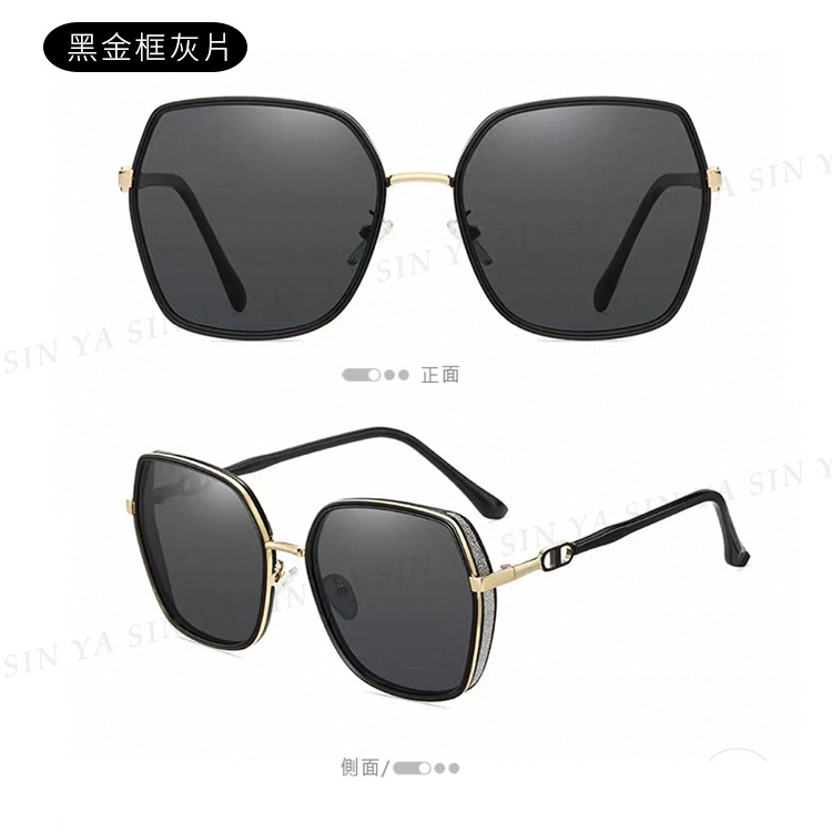 MIT時尚精品偏光墨鏡 Polarized 名媛款大框顯小臉 高質感 抗紫外線UV400 N829-規格圖11