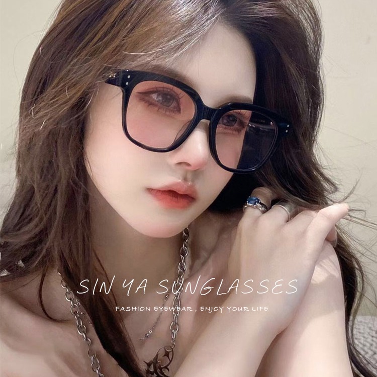 韓版ins大框墨鏡 男女適用漸層系列 顯小臉潮流墨鏡 網紅抖音款 誰戴誰好看 抗UV400 N202-細節圖3