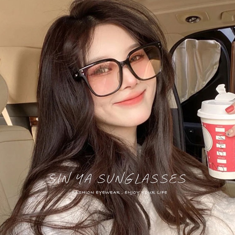 韓版ins大框墨鏡 男女適用漸層系列 顯小臉潮流墨鏡 網紅抖音款 誰戴誰好看 抗UV400 N202-細節圖5