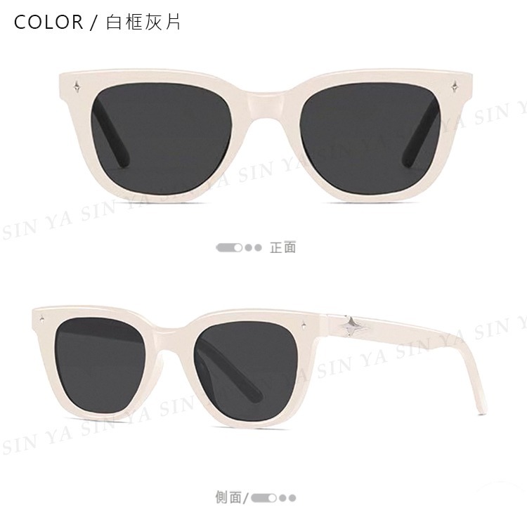 歐美潮流墨鏡 時髦款墨鏡 復古抖音款 太陽眼鏡 輕量設計 抗UV400 N414-規格圖6