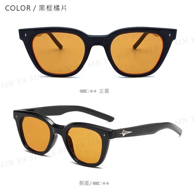 歐美潮流墨鏡 時髦款墨鏡 復古抖音款 太陽眼鏡 輕量設計 抗UV400 N414-規格圖6