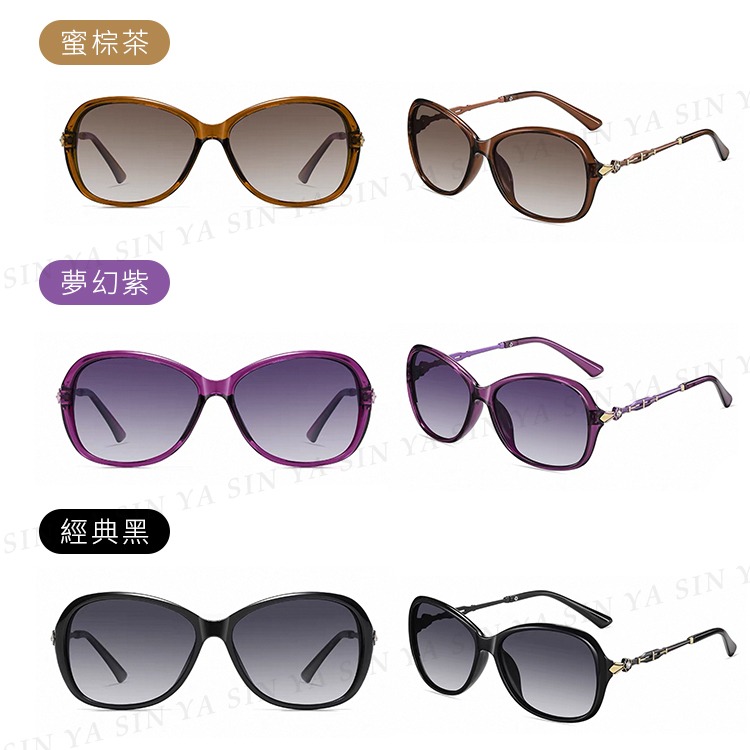 淑女偏光墨鏡 璀璨秘戀名媛款 高質感小框時尚造型 Polarized抗紫外線UV400 N058-細節圖5
