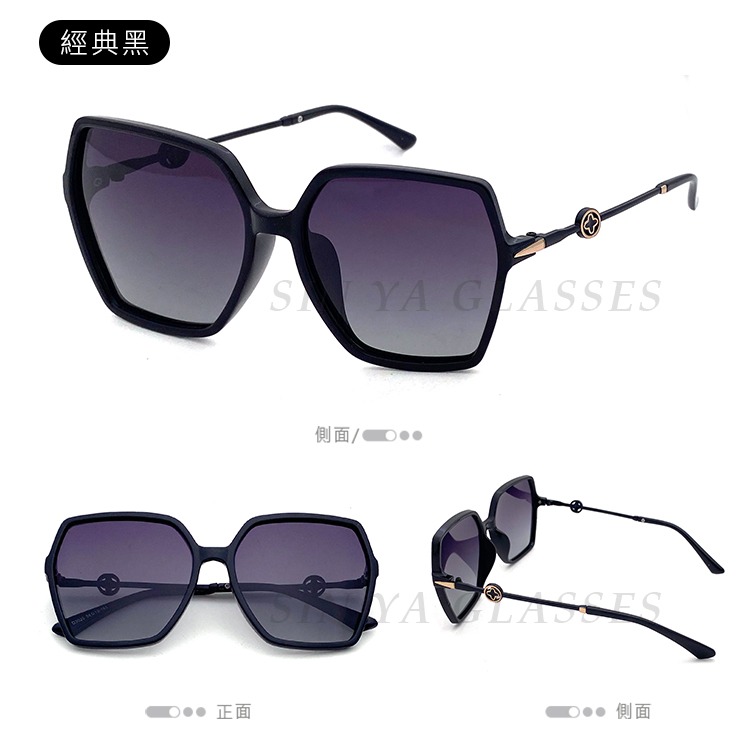 淑女偏光墨鏡 Polarized 名媛款大框顯小臉 時尚簡約造型墨鏡 輕量/抗紫外線UV400-規格圖10