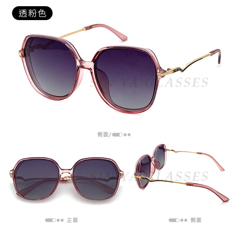 淑女偏光墨鏡 Polarized 名媛款大框顯小臉 時尚精緻鑲鑽造型 抗紫外線UV400-規格圖11