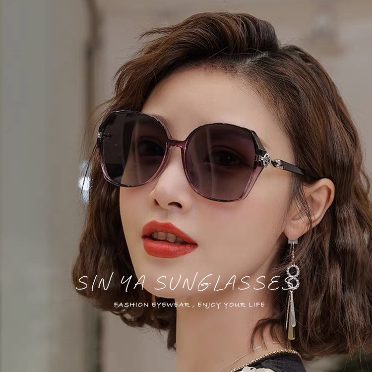 淑女偏光墨鏡 Polarized 名媛款大框顯小臉 時尚精緻狐狸造型 抗紫外線UV400-細節圖3