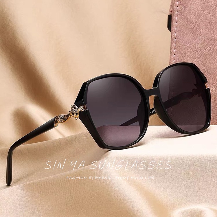 淑女偏光墨鏡 Polarized 名媛款大框顯小臉 時尚精緻狐狸造型 抗紫外線UV400-細節圖8