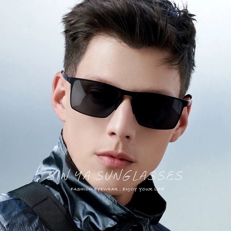 時尚休閒偏光墨鏡 方框經典墨鏡 駕駛墨鏡 Polarized超輕量僅21g 防眩光 抗UV400 【8127】-細節圖2