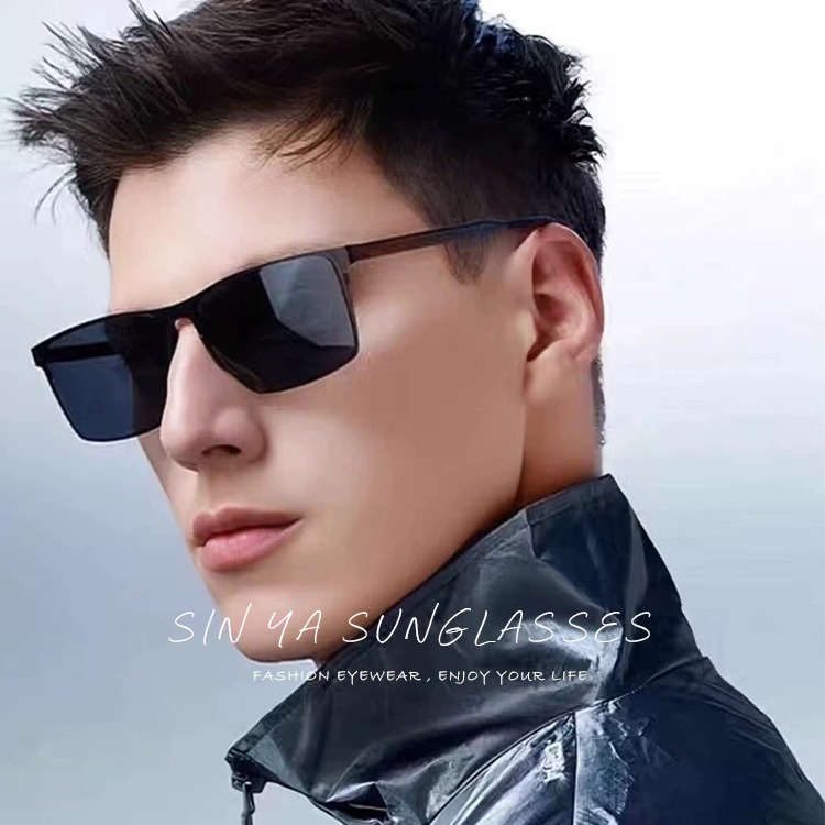 時尚休閒偏光墨鏡 方框經典墨鏡 駕駛墨鏡 Polarized超輕量僅21g 防眩光 抗UV400 【8127】-細節圖3