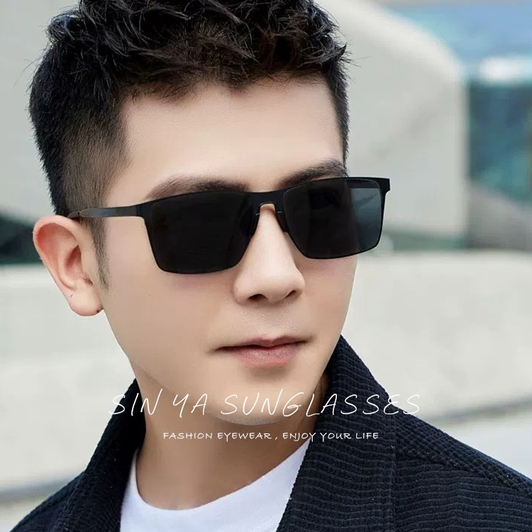 時尚休閒偏光墨鏡 方框經典墨鏡 駕駛墨鏡 Polarized超輕量僅21g 防眩光 抗UV400 【8127】-細節圖5
