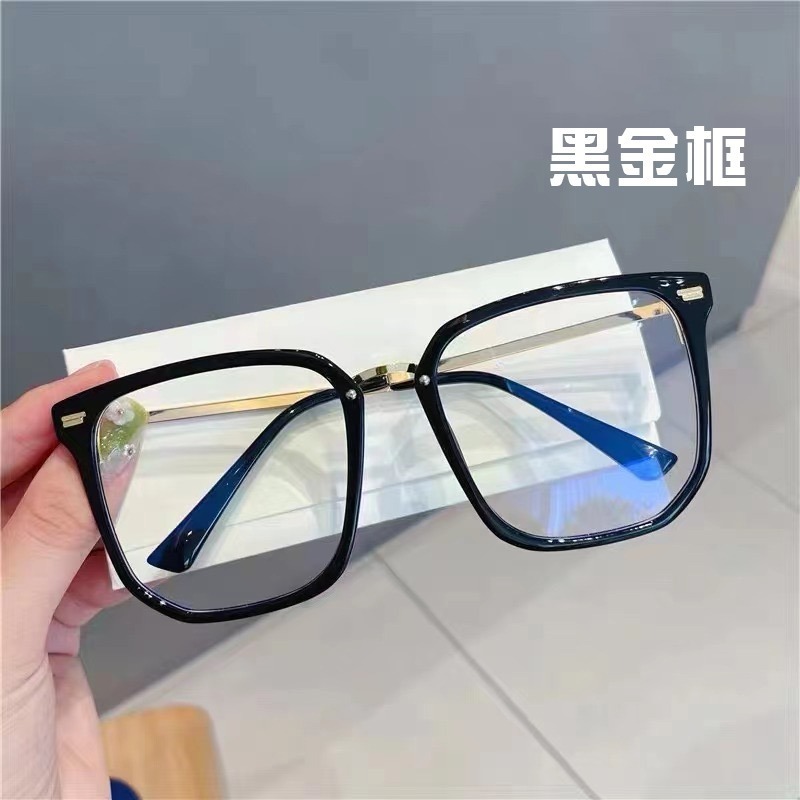 時尚濾藍光眼鏡 復古大框眼鏡 平光眼鏡 網紅款 男女適用 可配度數鏡框 N1051-規格圖10