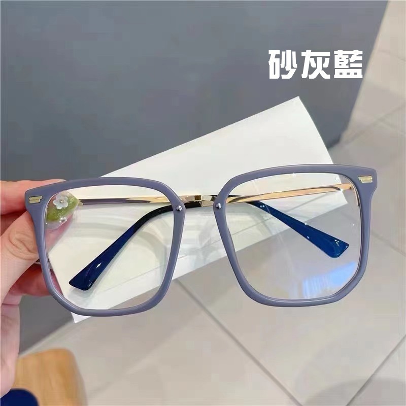 時尚濾藍光眼鏡 復古大框眼鏡 平光眼鏡 網紅款 男女適用 可配度數鏡框 N1051-規格圖10