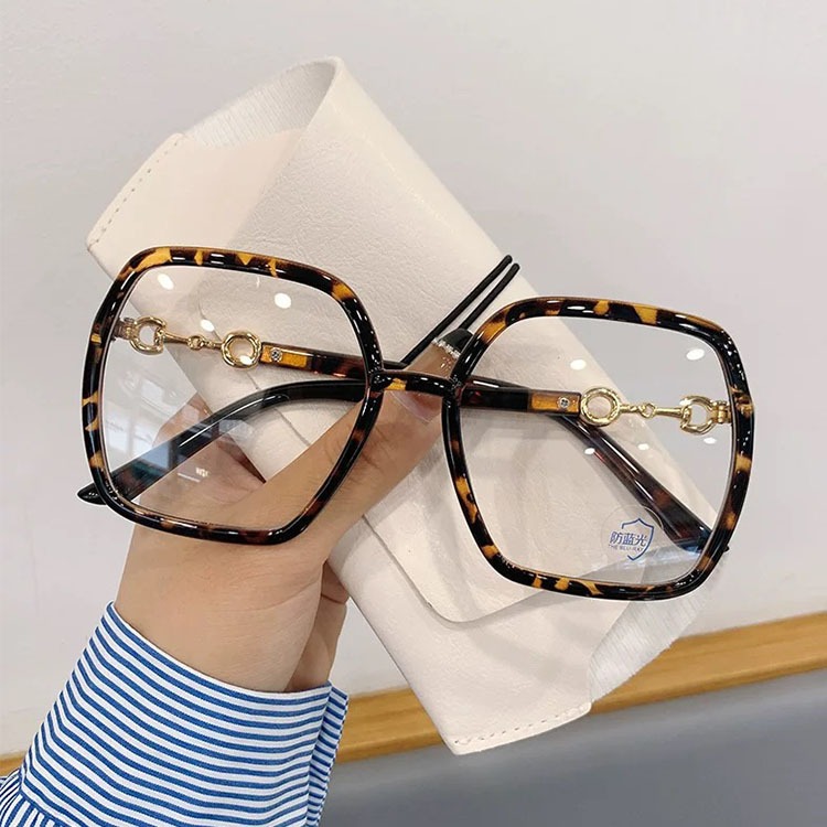 時尚濾藍光眼鏡 大框眼鏡 平光眼鏡 網紅款 男女適用 可配度數鏡框 N308-規格圖8