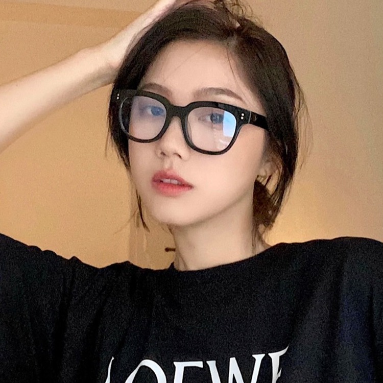 時尚濾藍光眼鏡 粗框平光眼鏡 素顏神器眼鏡 男女適用 無度數眼鏡  時尚 百搭 流行 不挑臉型 N2128-細節圖4