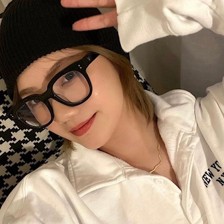 時尚濾藍光眼鏡 粗框平光眼鏡 素顏神器眼鏡 男女適用 無度數眼鏡  時尚 百搭 流行 不挑臉型 N2128-細節圖6