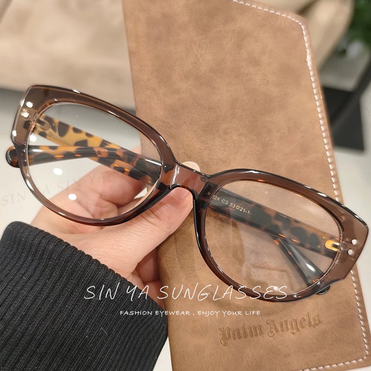 時尚濾藍光眼鏡 貓眼造型 ins素顏神器 百搭不挑臉型 平光眼鏡 男女適用 可配度數鏡框 N2755-規格圖11