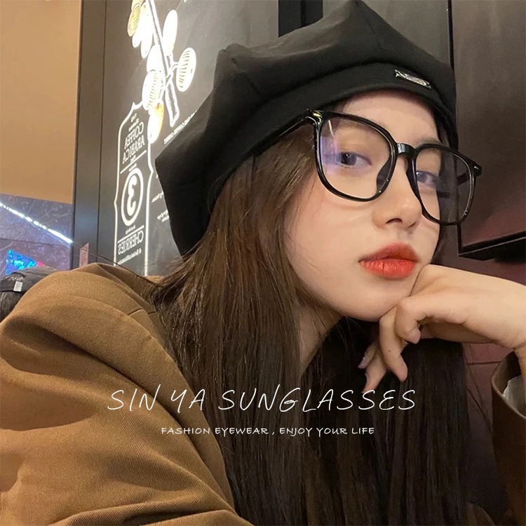 時尚濾藍光眼鏡 方框素顏神器 百搭不挑臉型 平光眼鏡 男女適用 可配度數鏡框N2715-細節圖2