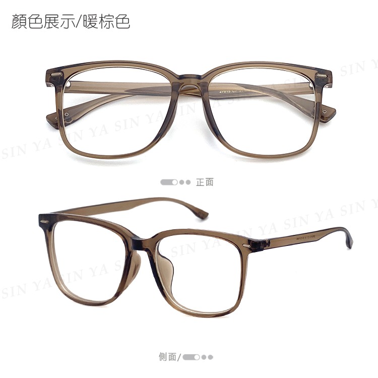 時尚濾藍光眼鏡 方框素顏神器 百搭不挑臉型 平光眼鏡 男女適用 可配度數鏡框N2715-規格圖8
