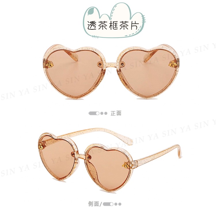 兒童墨鏡 復古愛心框造型墨鏡 韓版ins款墨鏡 2-8歲 時尚輕量 抗UV400 檢驗合格 N6133-規格圖9