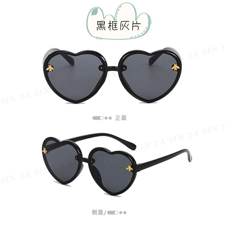 兒童墨鏡 復古愛心框造型墨鏡 韓版ins款墨鏡 2-8歲 時尚輕量 抗UV400 檢驗合格 N6133-規格圖9