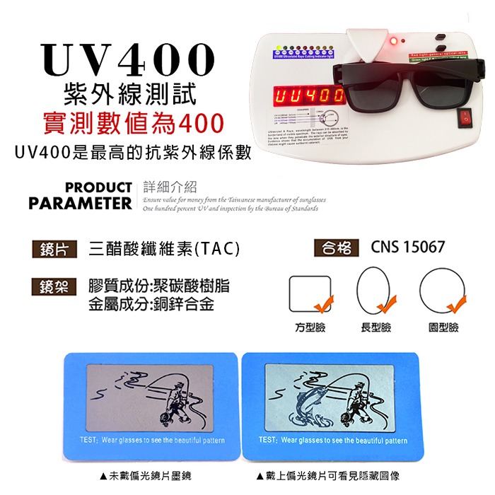 時尚韓版大框偏光墨鏡/套鏡 夜視鏡 可套近視眼鏡 輕量無感太陽眼鏡 抗UV400 防眩光-細節圖9
