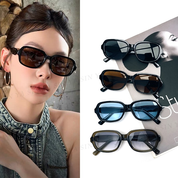 時尚方框墨鏡 韓系質感線條鏡腳墨鏡 網紅 抖音 小紅書款 誰戴誰好看 太陽眼鏡 抗UV400 S561-細節圖2