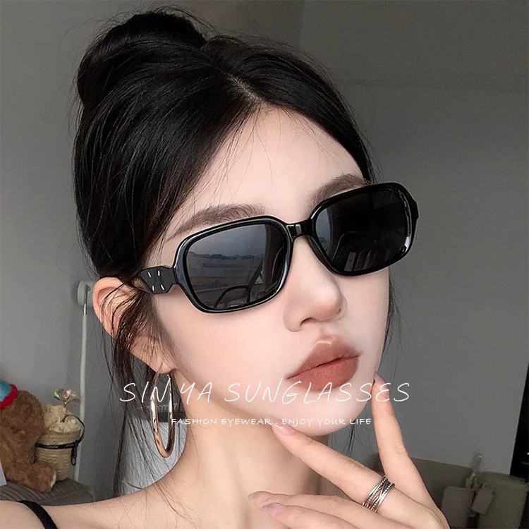 時尚方框墨鏡 韓系質感線條鏡腳墨鏡 網紅 抖音 小紅書款 誰戴誰好看 太陽眼鏡 抗UV400 S561-細節圖3