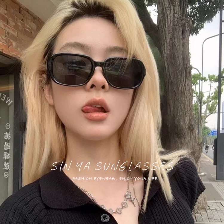 時尚方框墨鏡 韓系質感線條鏡腳墨鏡 網紅 抖音 小紅書款 誰戴誰好看 太陽眼鏡 抗UV400 S561-細節圖4