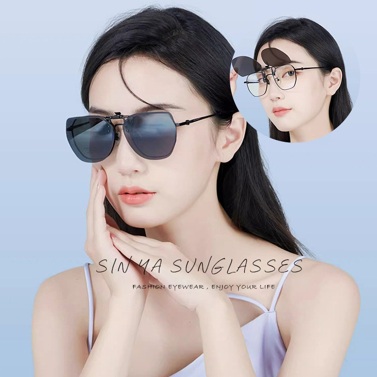 時尚韓版偏光夾片 超輕量僅6g 近視夾片墨鏡 偏光夾式墨鏡 防眩光 輕巧 方便 抗UV400-細節圖2