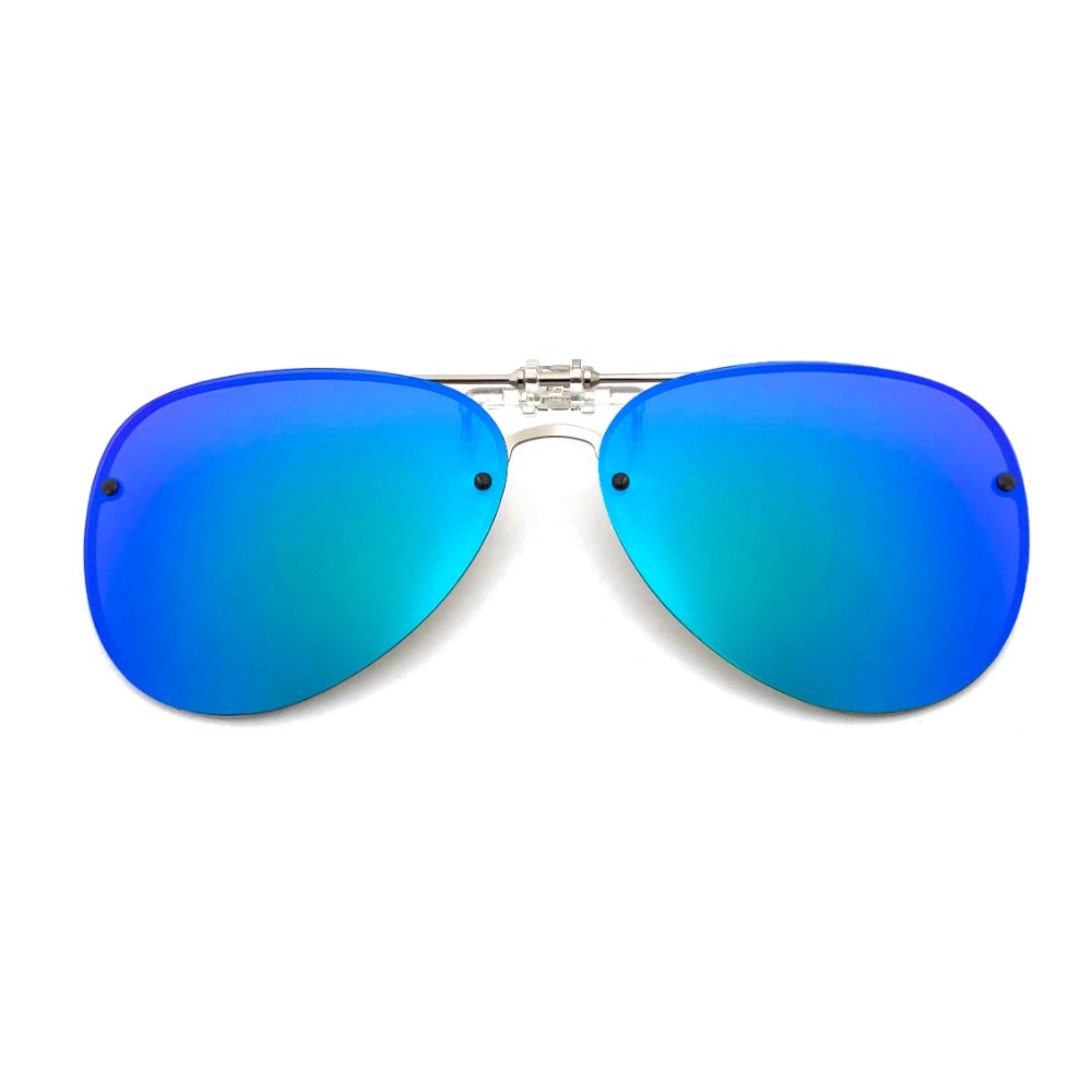 偏光夾片飛行員 夾片太陽眼鏡 水滴型水銀鏡面夾片 抗UV400+抗藍光夾式墨鏡 可掀式太陽 近視最佳首選-規格圖10