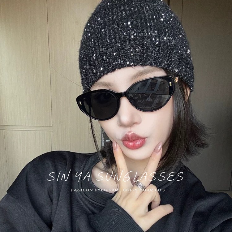 韓系貓眼墨鏡 質感精品太陽眼鏡 奢華明星款眼鏡 抗UV400 顯小臉潮流墨鏡 N51-細節圖2