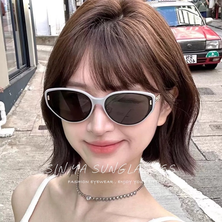 韓系貓眼墨鏡 質感精品太陽眼鏡 奢華明星款眼鏡 抗UV400 顯小臉潮流墨鏡 N51-細節圖3